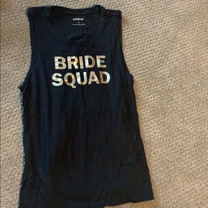 bride squad tank top